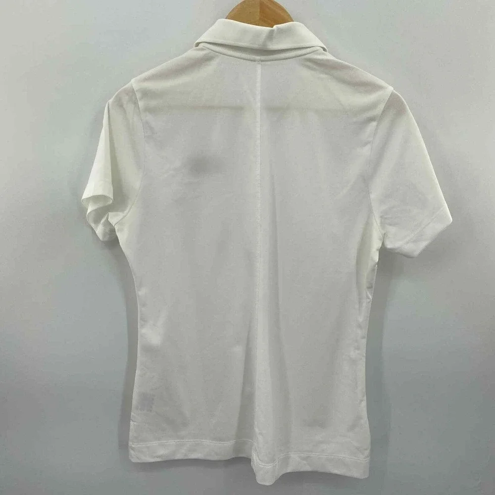 Nike Golf Performance Golf Polo‎ Dri-Fit Shirt Womens Large White ASU Polyester